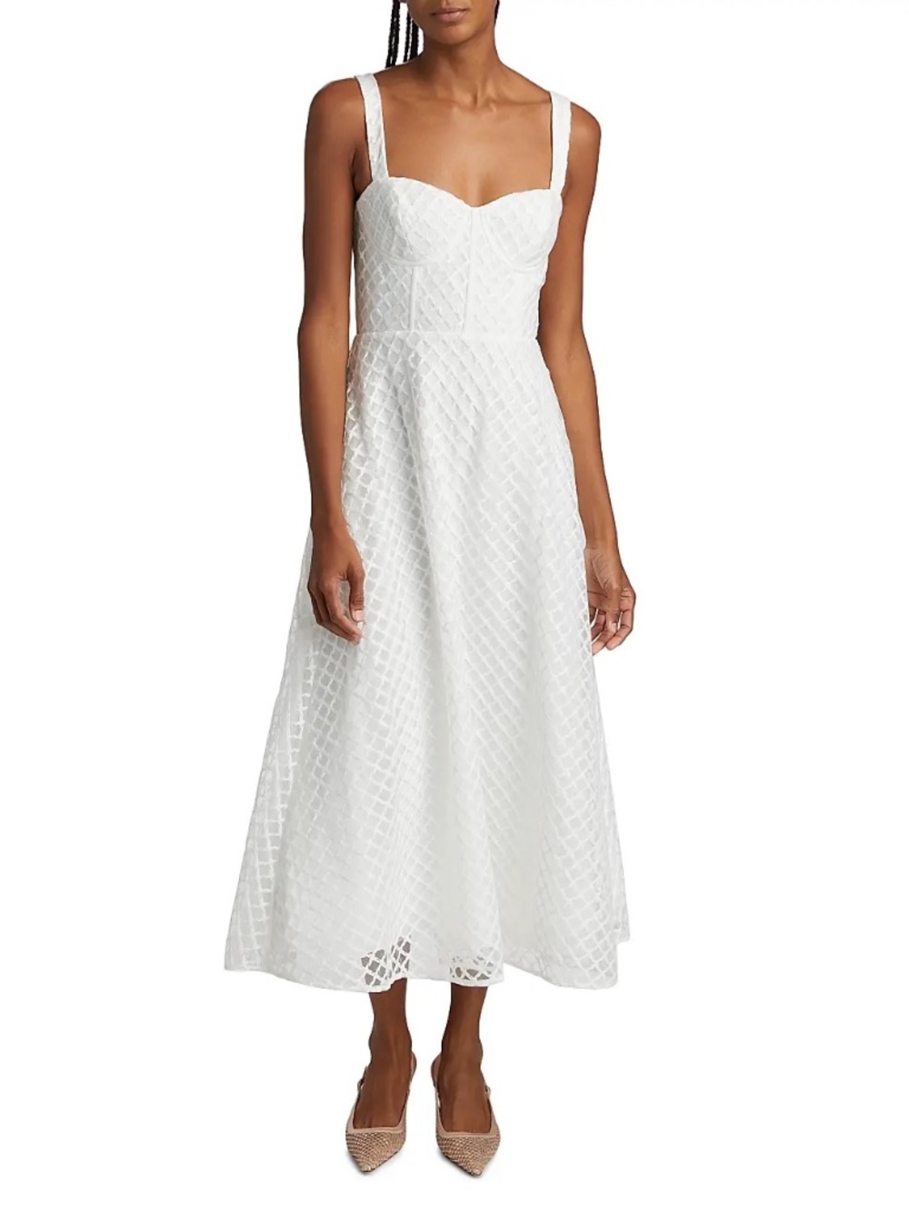 As It May Aurele Tulle Fit & Flare Midi-Dress NWT